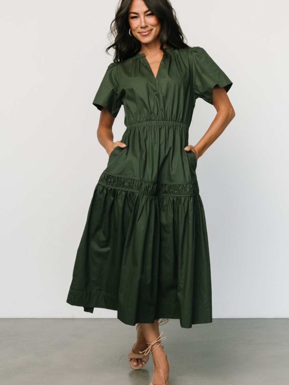 Baltic Born Jerrah Midi Dress | Deep Green Size SS